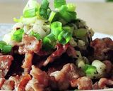 旨塩レモンでいただく牛焼肉☆ネギ※大葉作り方3写真