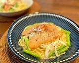 サーモンとアスパラの本格クリームパスタ作り方8写真