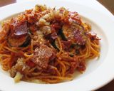 【 ベーコンとズッキーニのトマトパスタ〗作り方9写真