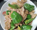ピーマンと豚こま肉のゴマ油醤油炒め作り方4写真