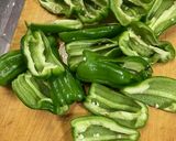 ビーマン主役の鶏むね肉炒め作り方1写真