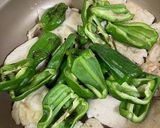 ビーマン主役の鶏むね肉炒め作り方5写真