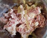 水煮大豆と挽肉のモヤシ揚げ作り方3写真