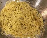 【簡単】パンチェッタ&チーズパスタ作り方5写真
