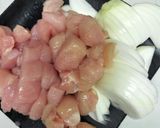 鶏肉とかぼちゃのトマトミルク煮作り方1写真