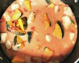 鶏肉とかぼちゃのトマトミルク煮作り方5写真