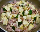 簡単！ズッキーニとスパムのマヨ醤油炒め作り方3写真
