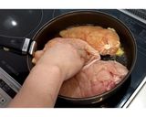 鶏肉のクリームソース＆バターライス★動画作り方13写真