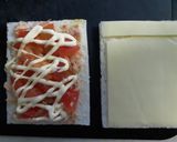 のせるだけ♪ツナトマチーズのサンドイッチ作り方2写真