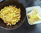 余ったとうもろこしの芯でかきたま味噌汁作り方1写真