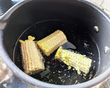 余ったとうもろこしの芯でかきたま味噌汁作り方2写真