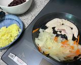 韓国風ピリ辛親子丼作り方1写真