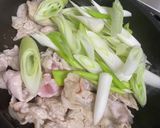 簡単！豚ロース肉と葱のポン酢炒め作り方3写真