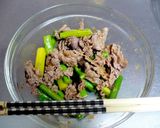牛肉とアスパラの柚子こしょう和え作り方4写真