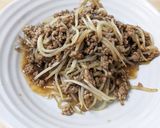 もやしと豚ひき肉のウスターソース炒め作り方5写真