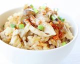 炊飯釜で手軽【鶏とキノコの炊き込みご飯】作り方4写真