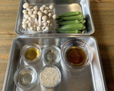 【腸活】しめじとオクラの中華風ごま和え作り方1写真