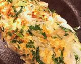 玉ねぎとキャベツささみのだし玉焼き作り方4写真