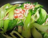 青梗菜のふわふわカニカマあんかけ♪作り方4写真