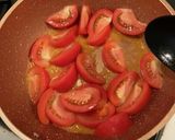 挽き肉 トマト ピーマンのドライカレー作り方3写真