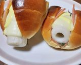 ロールパンで♪香ばし竹輪トースト作り方6写真