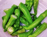 ナスとししとうの唐辛子味噌炒め。作り方1写真