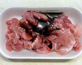 豚こま肉とキムチとニラのレンチンうどん作り方2写真