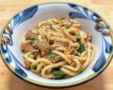 豚こま肉とキムチとニラのレンチンうどん作り方6写真