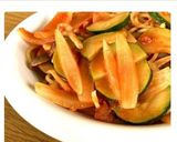 男の料理★ズッキーニたっぷりの夏パスタ作り方6写真