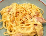 全卵&牛乳でクリーミー♡カルボナーラ作り方5写真