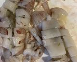 イカとニラとハム玉子の味噌炒め　320作り方3写真