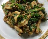 イカとニラとハム玉子の味噌炒め　320作り方13写真