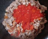 超簡単☆豚肉とトマトと玉子の麺つゆ仕立て作り方4写真