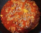 超簡単☆豚肉とトマトと玉子の麺つゆ仕立て作り方6写真