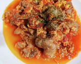 超簡単☆豚肉とトマトと玉子の麺つゆ仕立て作り方7写真