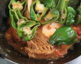 美味★えび・ピーマン・トマトの味噌炒め作り方5写真