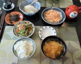 簡単#シャケ昆布大根おろしの三色丼作り方1写真