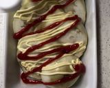 白なすの　マヨネーズ＆ケチャップ焼き作り方3写真