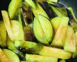 毎日の納豆●揚げ焼き茄子にトッピング作り方1写真