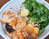 残った焼鮭で♪ママのっけご飯作り方2写真