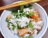 残った焼鮭で♪ママのっけご飯作り方3写真
