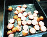 超簡単！ウインナーたっぷりキャベツ焼き！作り方1写真