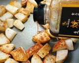 焼肉生だれで居酒屋風ホクホク長芋ステーキ作り方7写真