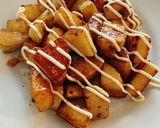 焼肉生だれで居酒屋風ホクホク長芋ステーキ作り方8写真