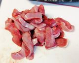豚タンスライスねぎ塩丼作り方1写真