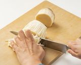 えのきとニラのカリカリチヂミ作り方1写真