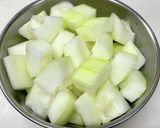 簡単☆冬瓜と鶏ひき肉のあんかけ煮作り方3写真