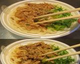 美味ドレとプルコギ＆黒胡椒で肉うどん！作り方2写真