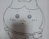 ちいかわ　ハチワレ　キャラケーキ作り方6写真