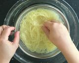 桃とフルーツトマトの冷製パスタ作り方4写真